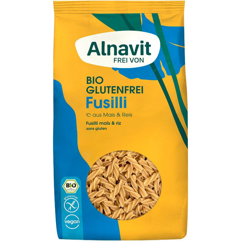 Alnavit Fusilli Pasta Nudeln Teigwaren glutenfrei weizenfrei Zöliakie