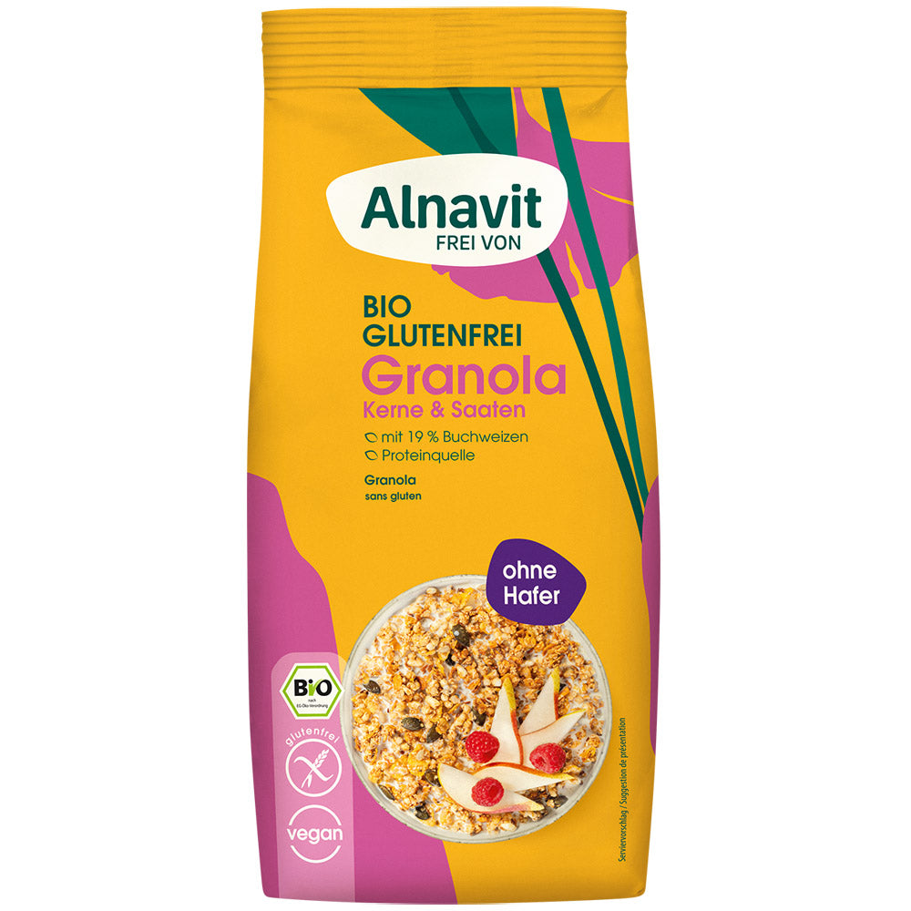 Alnavit Granola Kerne & Saaten Müsli glutenfrei weizenfrei bio