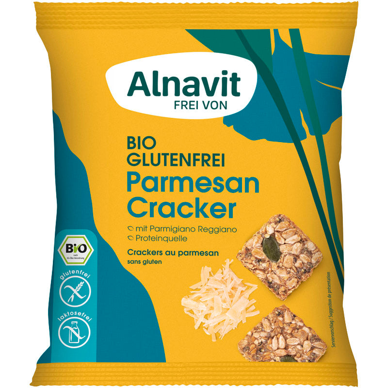 Alnavit Parmesan Cracker Snack glutenfrei weizenfrei Zöliakie