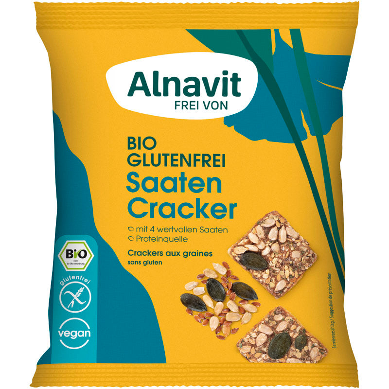 Alnavit Saaten Cracker Bio glutenfrei weizenfrei Zöliakie