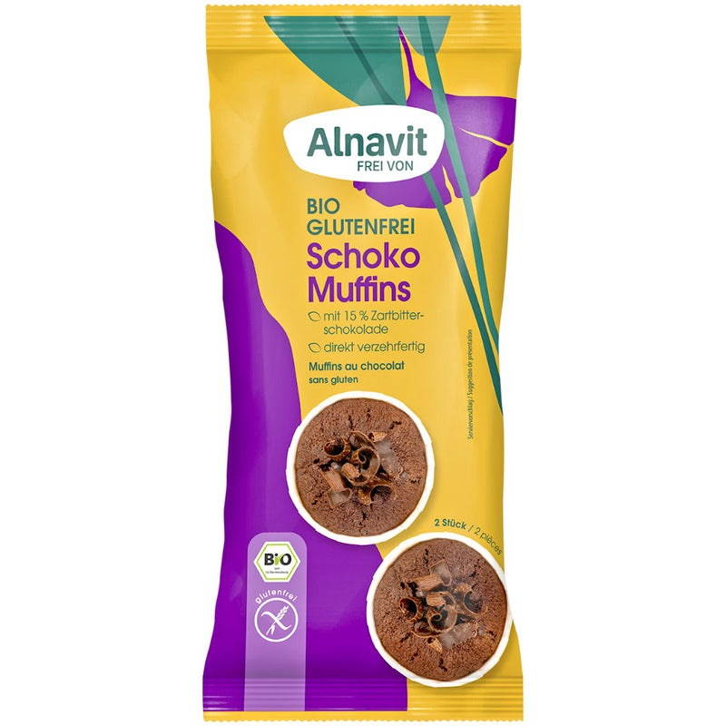 Alnavit Schoko Muffins Bio glutenfrei weizenfrei Zöliakie