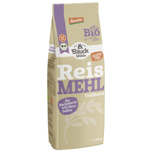 Bauck Reismehl Vollkorn demeter bio glutenfrei easy gluten free shop