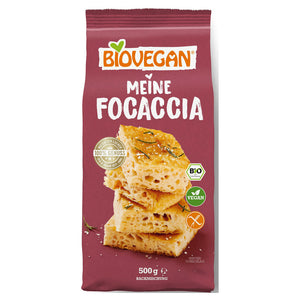 Biovegan Mein Focaccia Backmischung Bio glutenfrei weizenfrei vegan