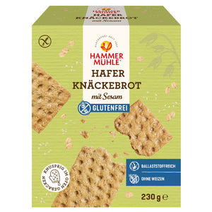 Hafer Knäckebrot mit Sesam