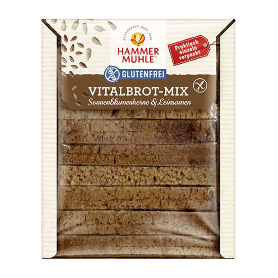 Hammermühle Vitalbrot Mix glutenfrei weizenfrei Brot Gebäck bio vegan