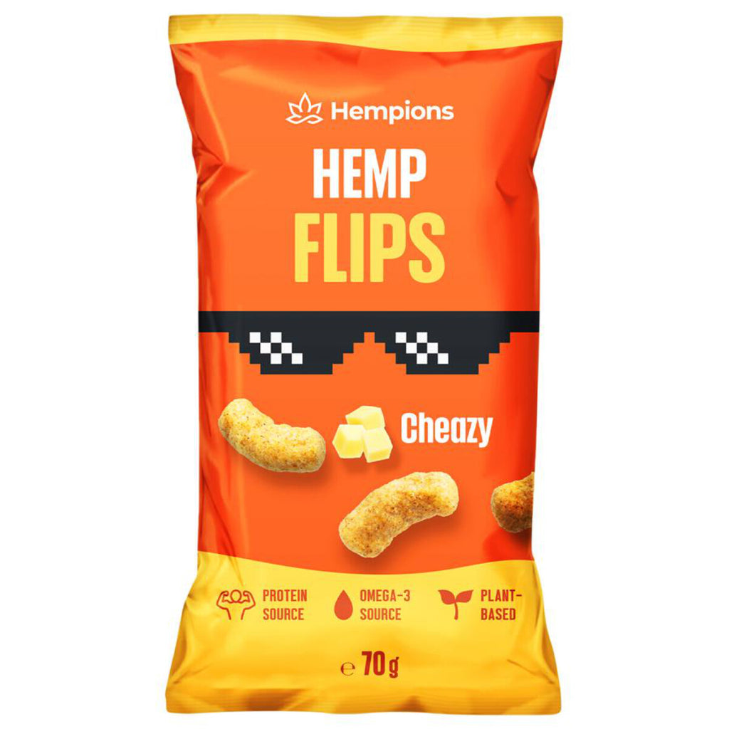 Hempions Hemp Flips Cheazy glutenfrei Snack Hanf weizenfrei bio