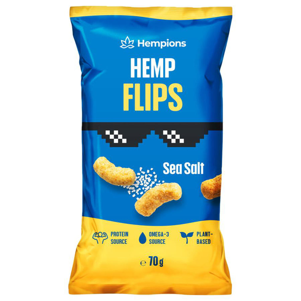 Hempions Hemp Flips Sea Salt glutenfrei Snack Hanf weizenfrei bio