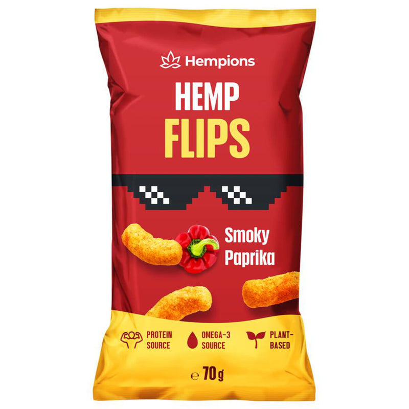 Hempions Hemp Flips Smoky Paprika glutenfrei Snack Hanf weizenfrei bio