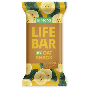 Lifefood Oat Snack Riegel Banana Dream Protein glutenfrei bio vegan