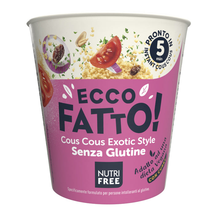 Nutri Free Ecco Fatto Cous Cous Exotic Style Schnellgericht glutenfrei