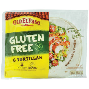 Old el Paso Tortillas gluten free Super Soft Wraps glutenfrei vegan