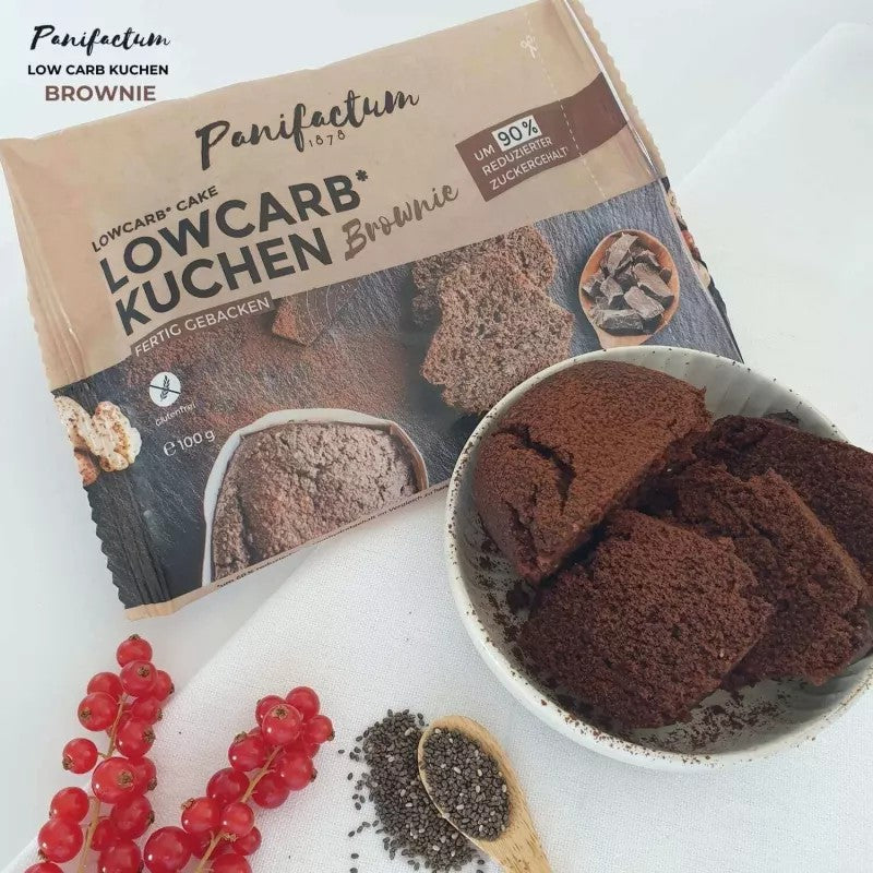 Panefactum Low Carb Brownie Kuchen glutenfrei ketogen Dr. Schär