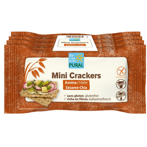 Pural Mini Crackers Sesam Chia glutenfrei weizenfrei bio vegan