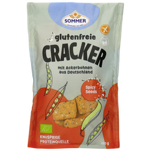 Sommer Bohnen Cracker Spicy Seeds Salzgebäck glutenfrei Proteinquelle