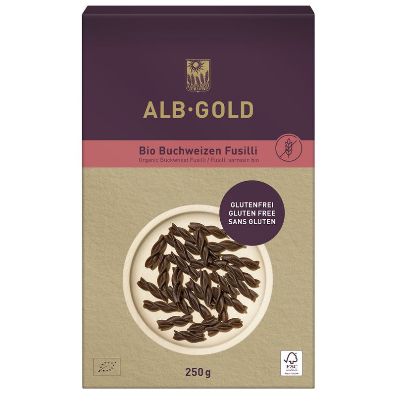 Alb-Gold Buchweizen Fusilli BIO glutenfreie Nudel Pasta